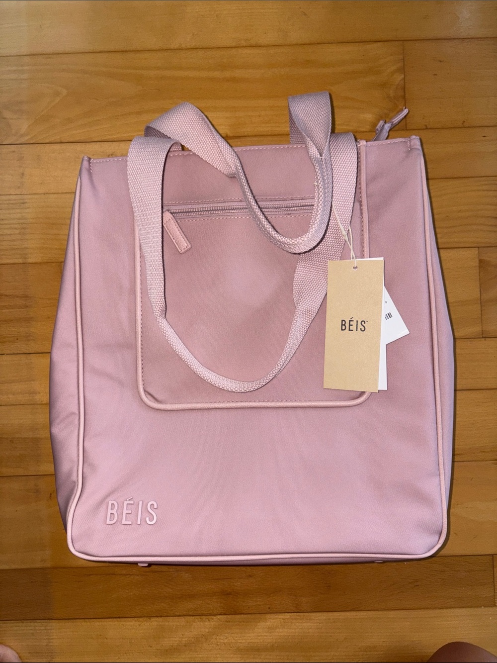 Beis Pink Daypack Tote Bag